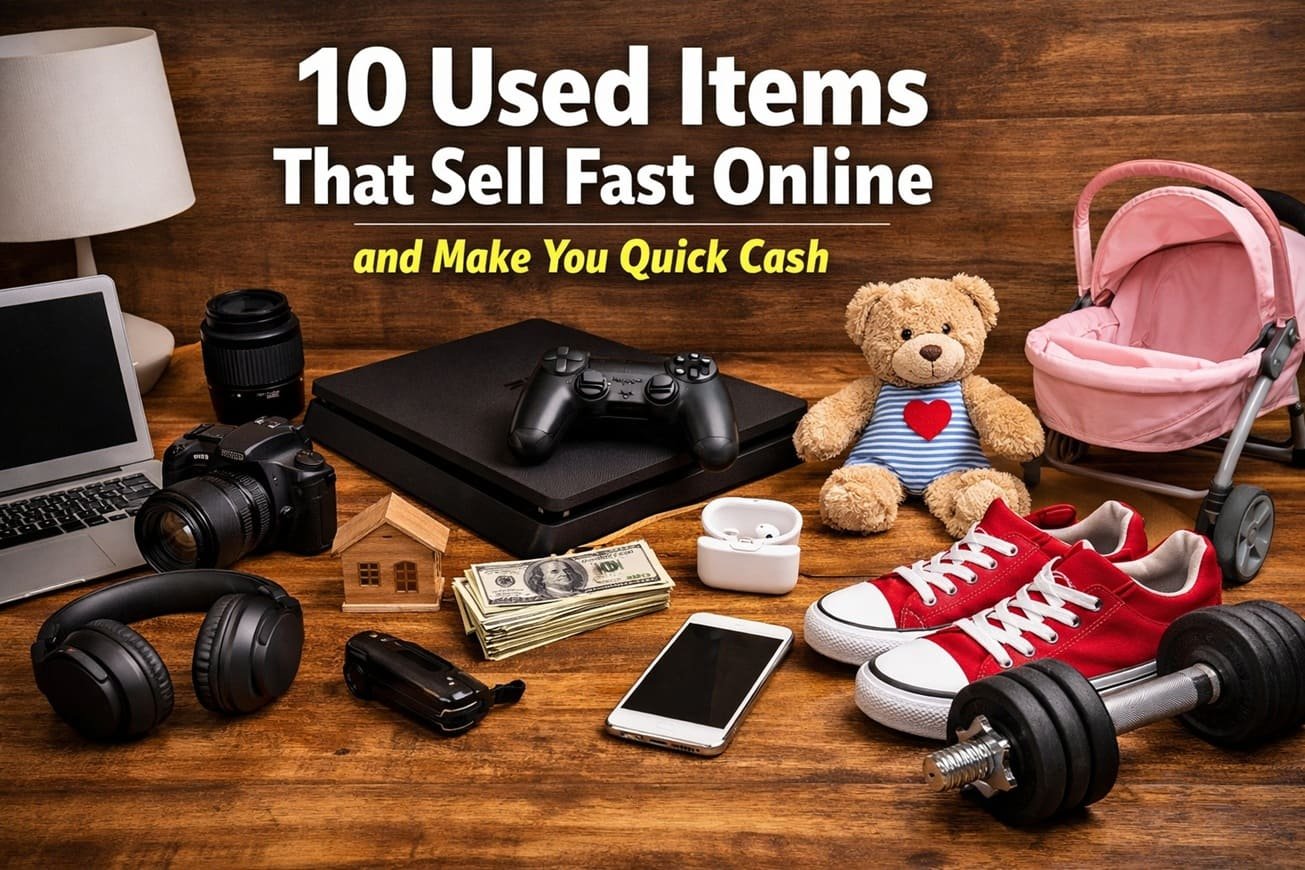 10 Used Items That Sell Fast Online and Make You Quick Cash